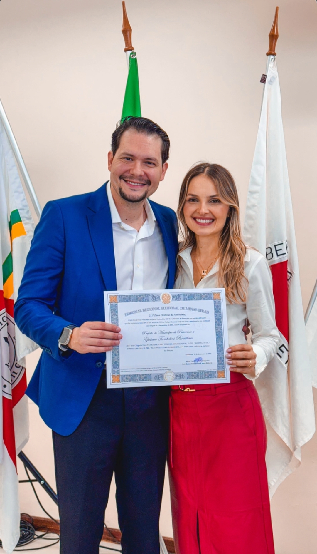 Gustavo Brasileiro e a Primeira Dama Gabriela